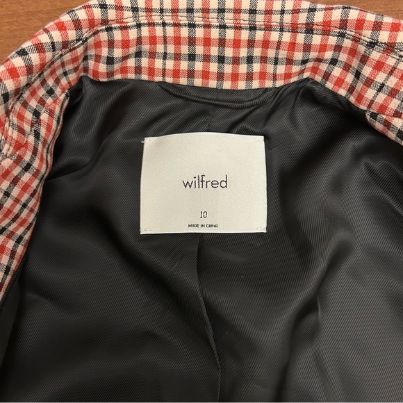 New Wilfred Red Check Double Breasted Blazer - Picture 14 of 14